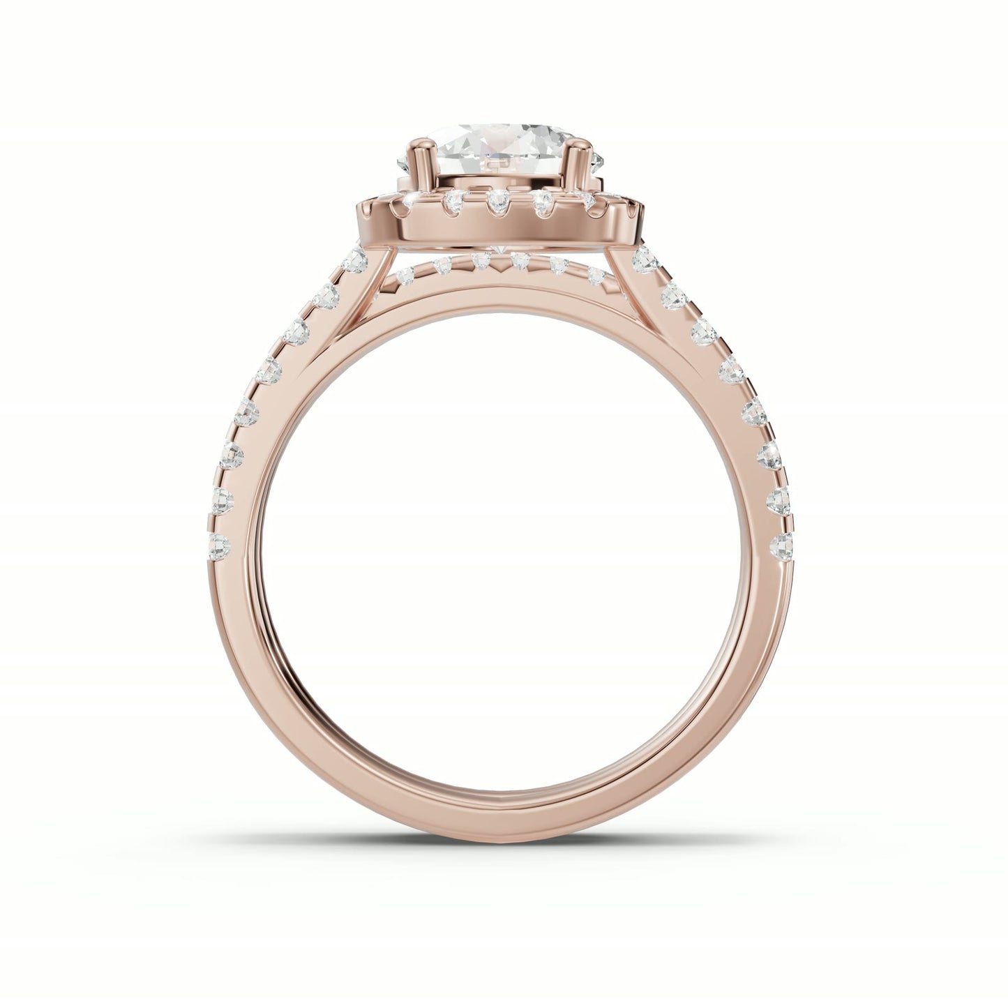 Duo Brillo del Destino en oro rosa, perfil