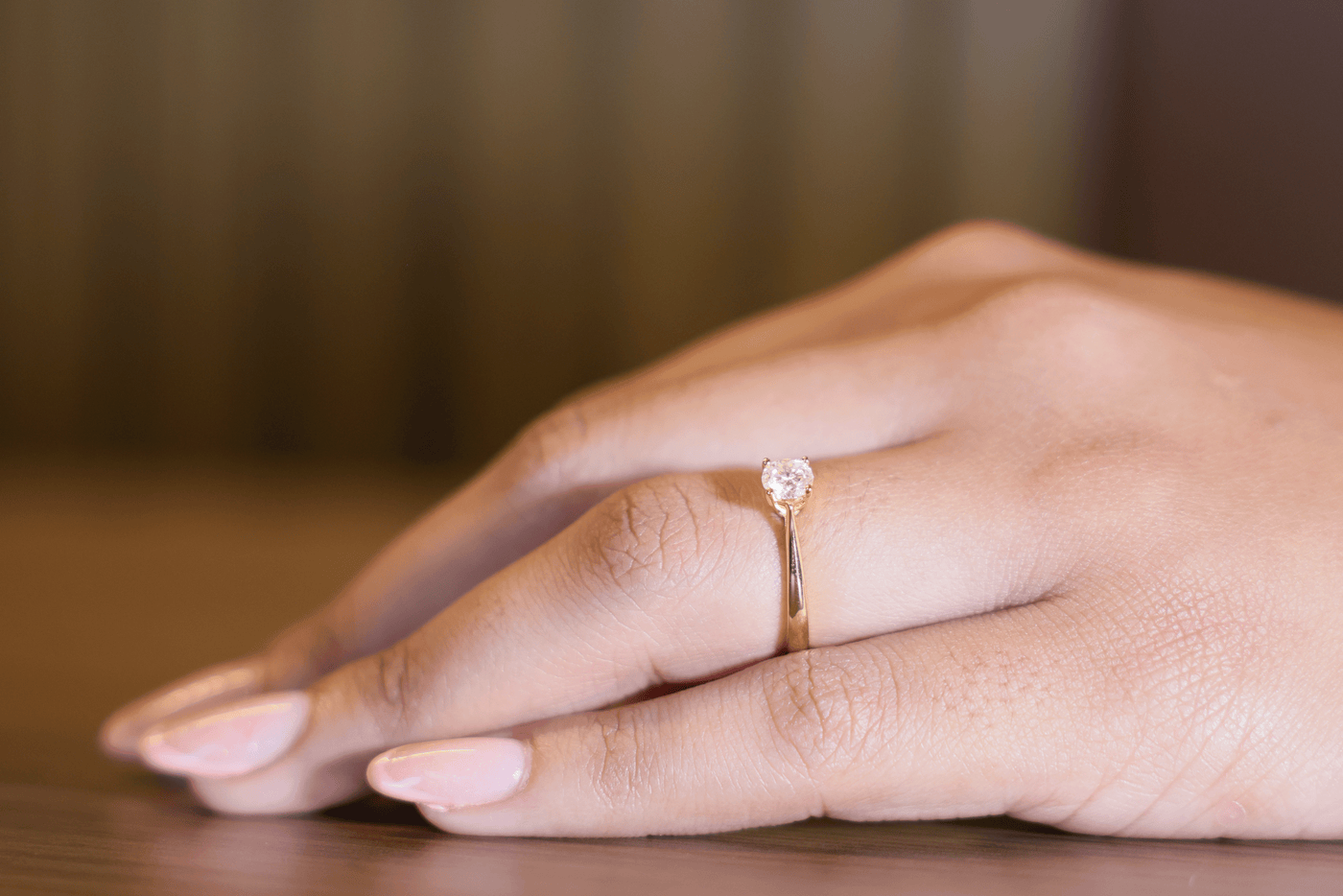 Anillo de compromiso Alma Unida con piedra moissanita 0.50CT en oro, vermeil o plata 925 — SilverShine (vista 4)