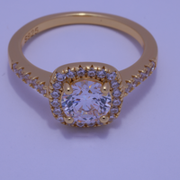 Anillo de compromiso Brillo del Destino con piedra Circonia