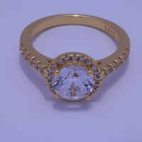 Anillo de compromiso Aura Infinita con piedra Circonia de 1.5CT