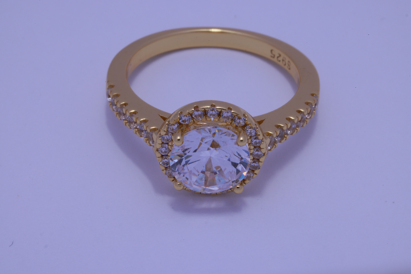 Anillo de compromiso Aura Infinita con piedra Circonia de 1.5CT en oro, vermeil o plata 925 — SilverShine (vista 2)