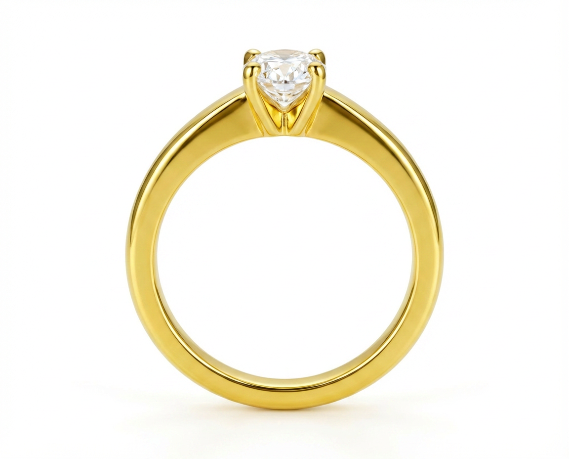 Esencia Radiante · Moissanita en oro, vermeil o plata 925 — SilverShine (vista 3)