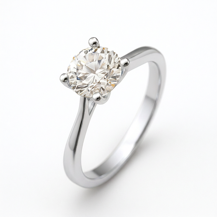 Anillo de compromiso Alma Unida con moissanita 0.50CT en plata 925 — SilverShine