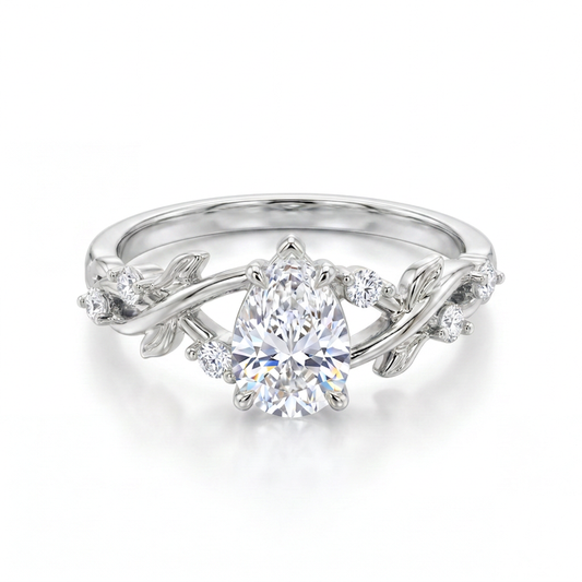 Rocío del Alba · Anillo con moissanita en plata 925 — SilverShine