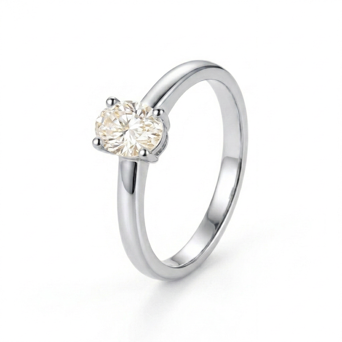 Esencia Radiante · Anillo con moissanita en plata 925 — SilverShine (vista 2)