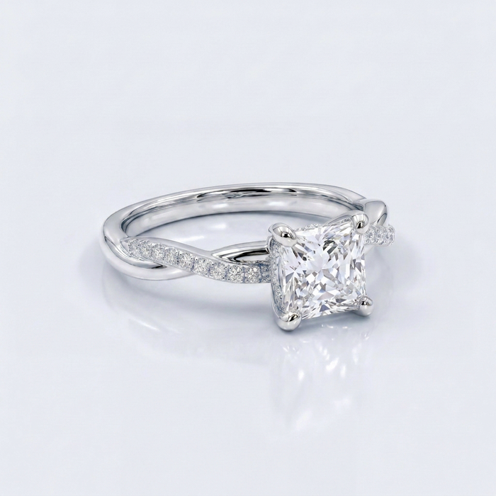 Lazo Eterno · Anillo Princess Twist en plata 925 — SilverShine (vista 2)