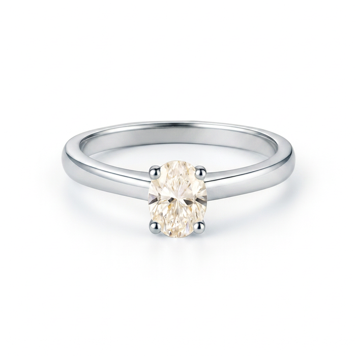 Esencia Radiante · Anillo con moissanita en plata 925 — SilverShine
