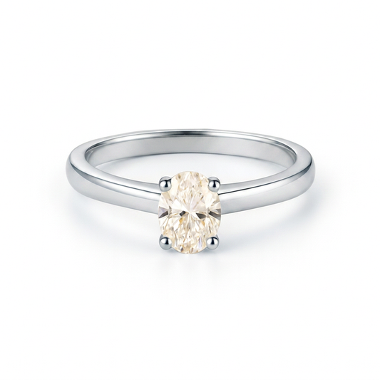 Esencia Radiante · Anillo con moissanita en plata 925 — SilverShine