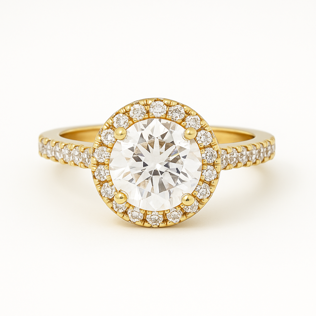 Anillo de compromiso Aura Infinita con piedra Circonia de 1.5CT