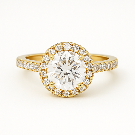 Anillo de compromiso Aura Infinita con piedra Circonia de 1.5CT