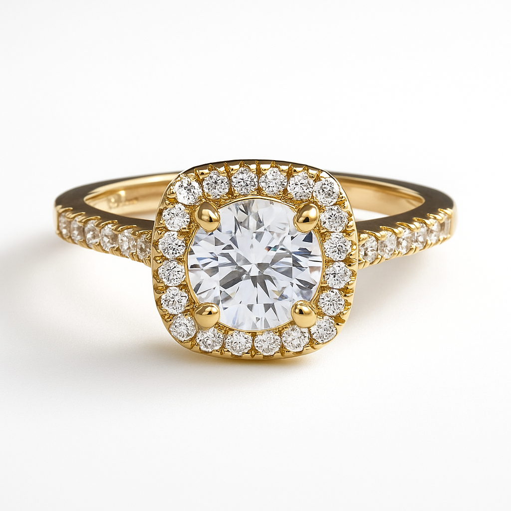 Anillo de compromiso Brillo del Destino con piedra Circonia en oro, vermeil o plata 925 — SilverShine