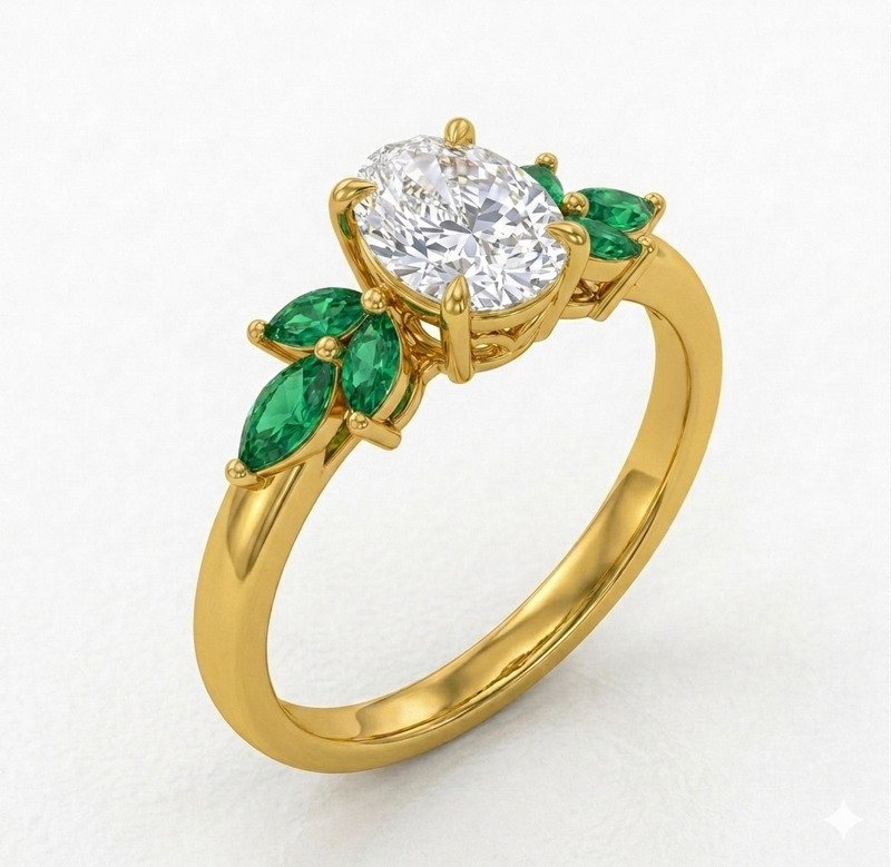 Jardín de Esmeralda - Oro Sólido