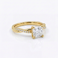 Trío de Boda Lazo Eterno — Set Completo en Vermeil de Oro con Zirconia