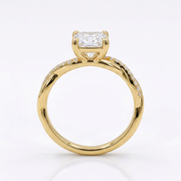 Trío de Boda Lazo Eterno — Set Completo en Vermeil de Oro con Zirconia