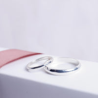 Trio Nexo Radiante - Plata 925 con baño de oro blanco - Moissanita