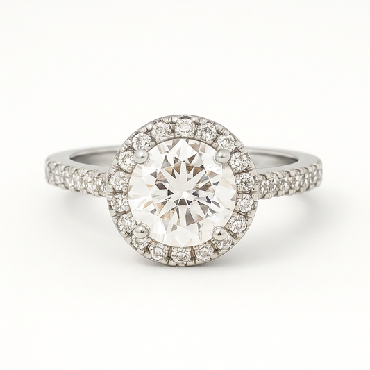 Anillo de compromiso Aura Infinita con circonia 1.5CT en plata 925 — SilverShine