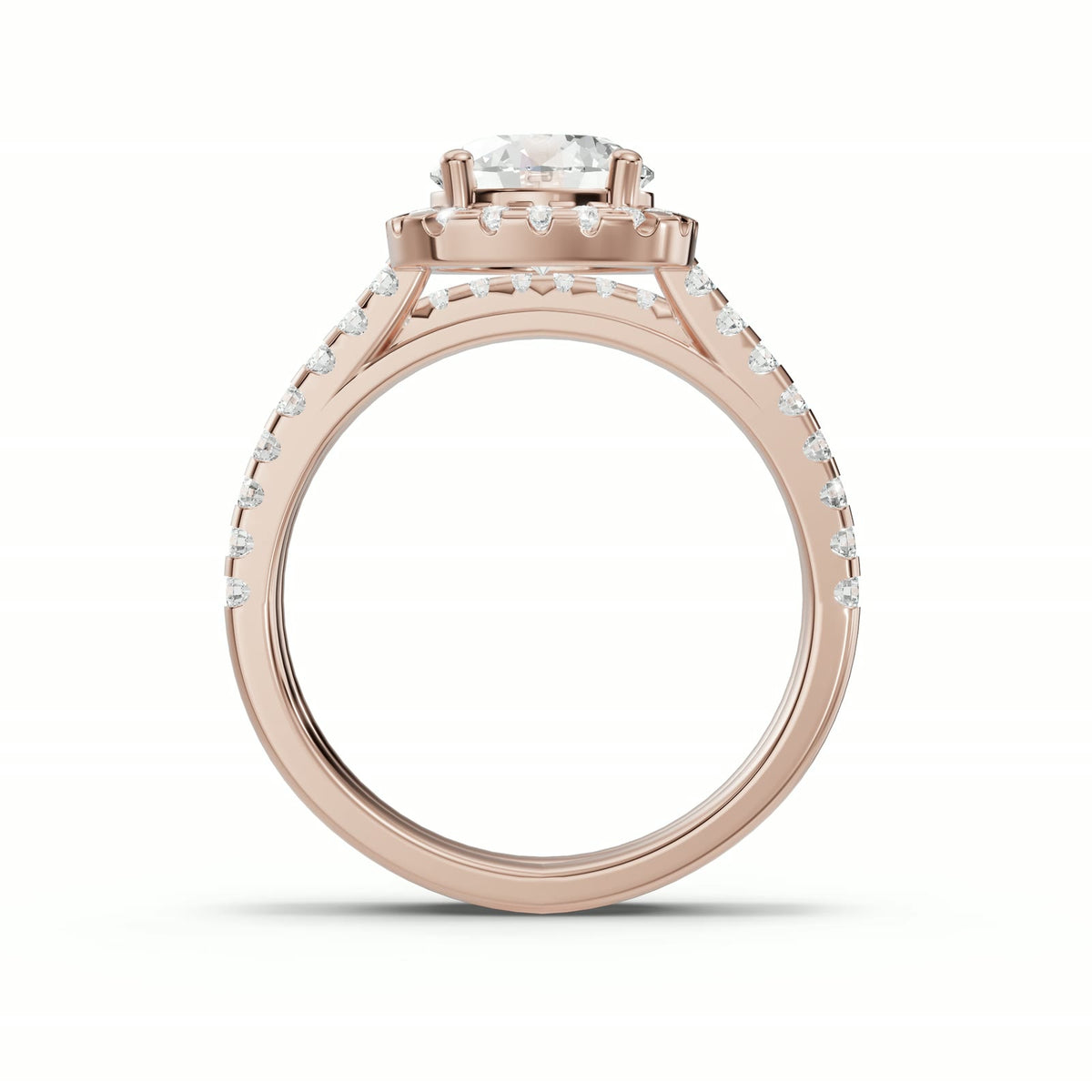 Duo Brillo del Destino en oro rosa, perfil