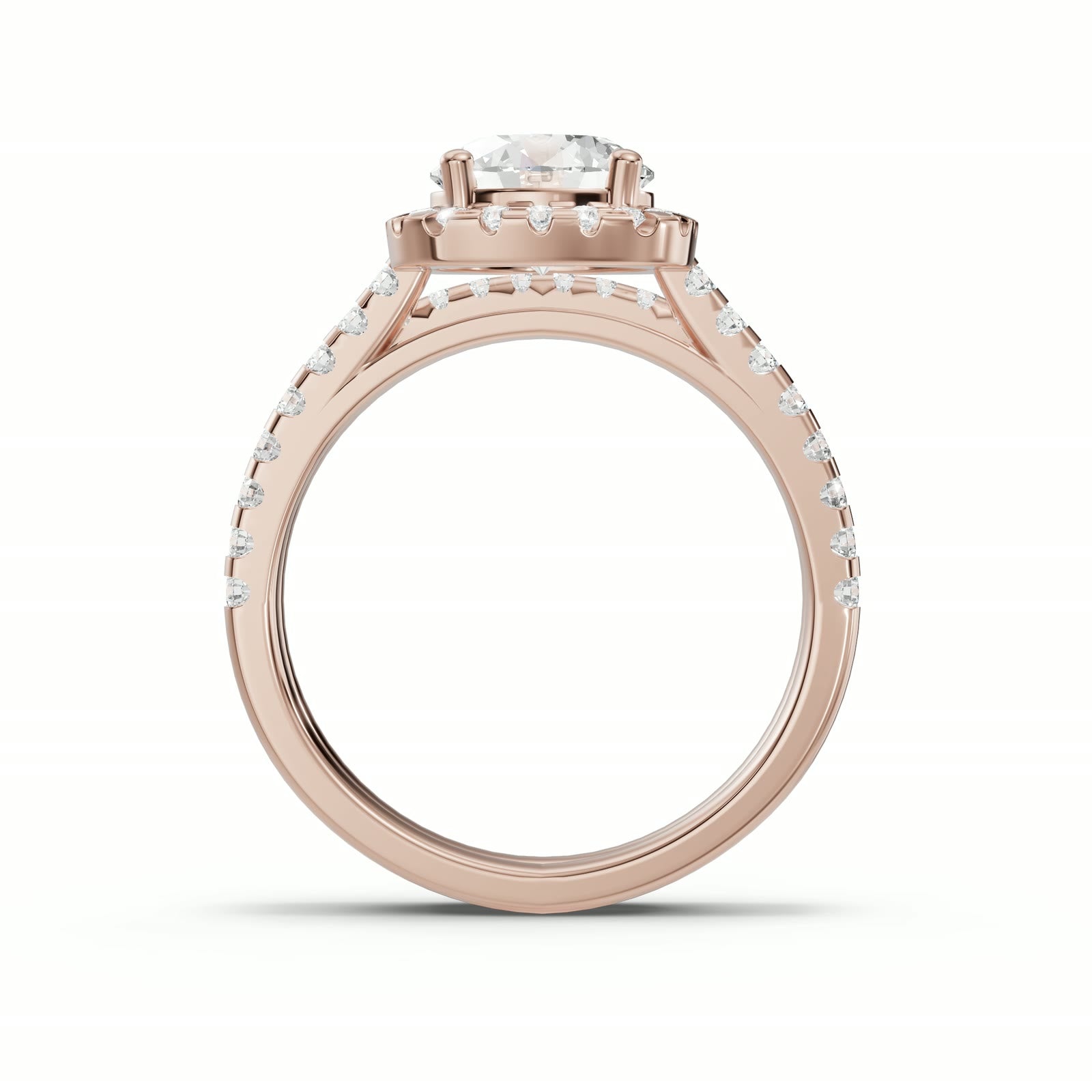 Duo Brillo del Destino en oro rosa, perfil