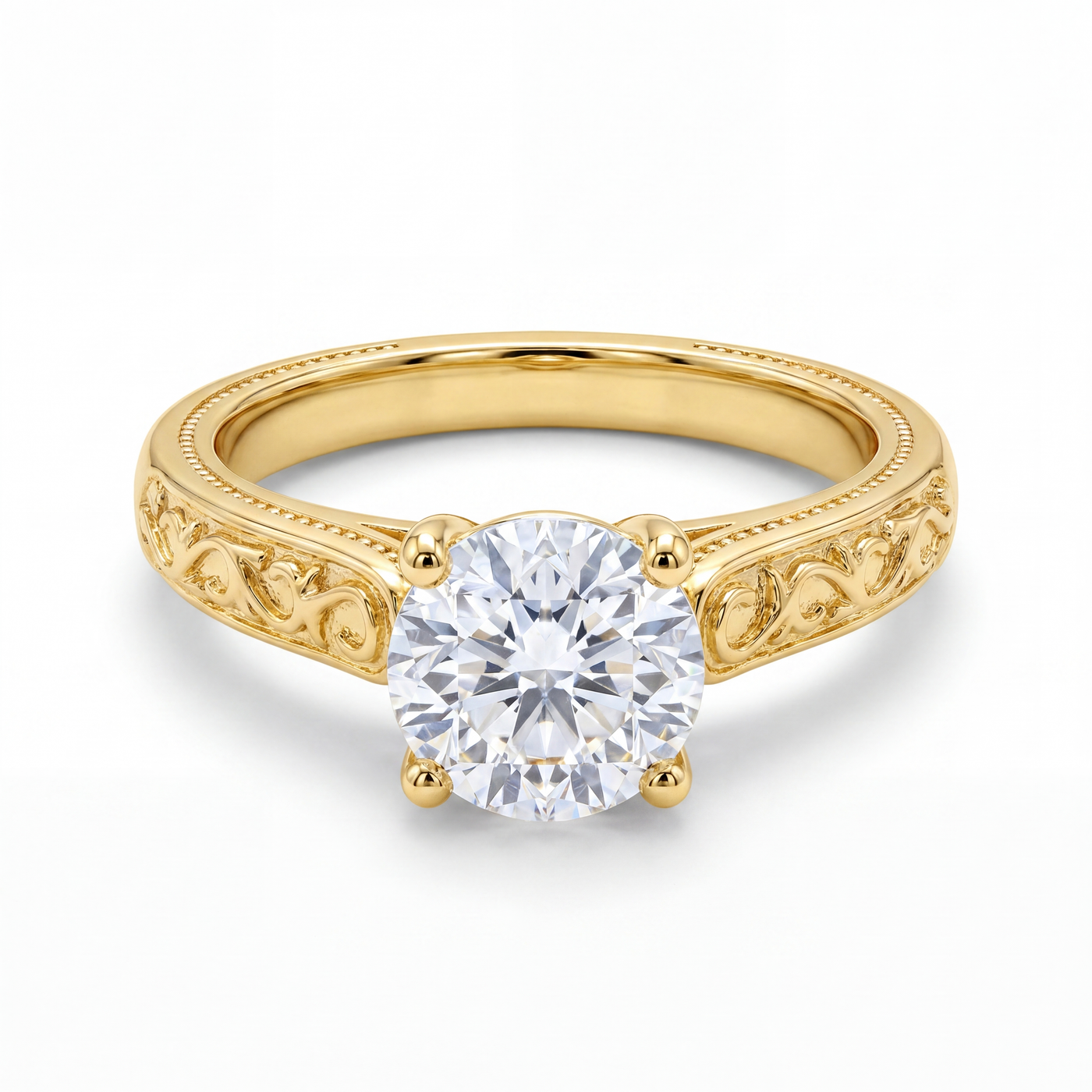 Trío de Boda Herencia de Amor · Set Completo en Vermeil de Oro con Zirconia en oro vermeil 18K — SilverShine (vista 3)