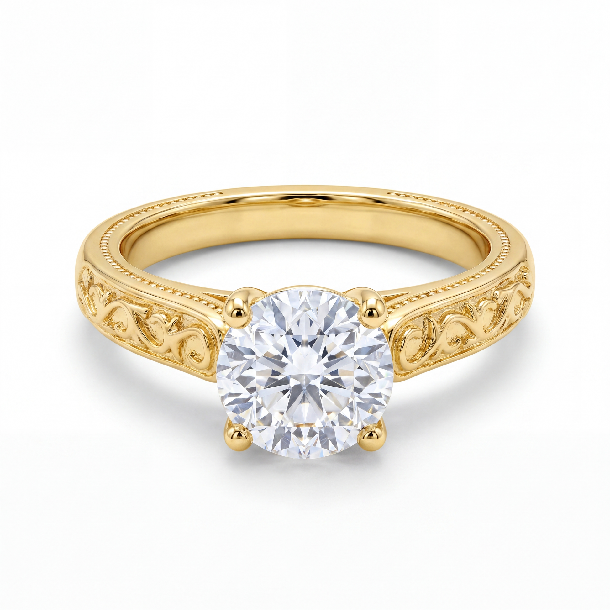 Trío de Boda Herencia de Amor · Set Completo en Vermeil de Oro con Zirconia en oro vermeil 18K — SilverShine (vista 3)