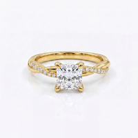Trío de Boda Lazo Eterno — Set Completo en Vermeil de Oro con Zirconia