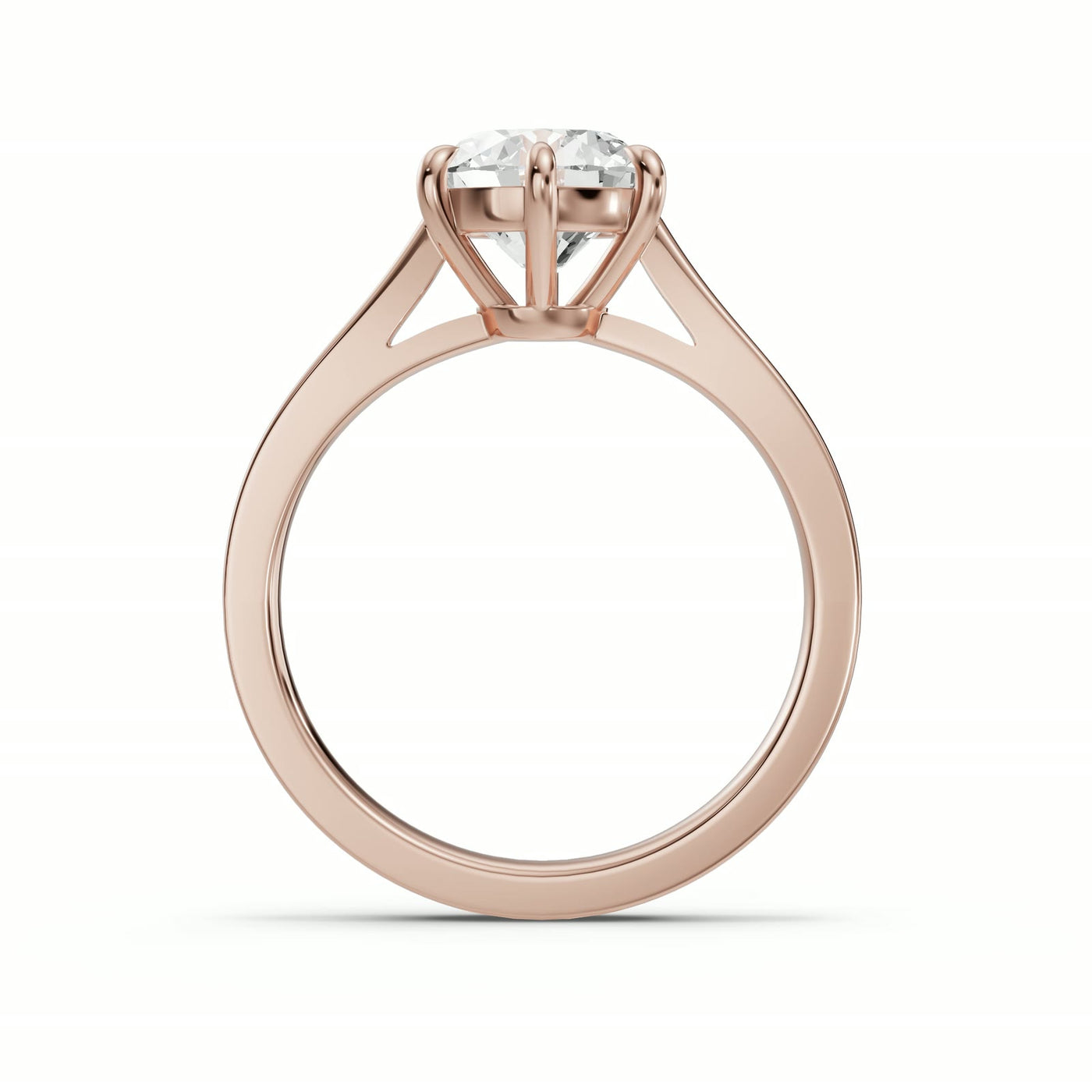 Nexo Radiante en oro rosa, perfil