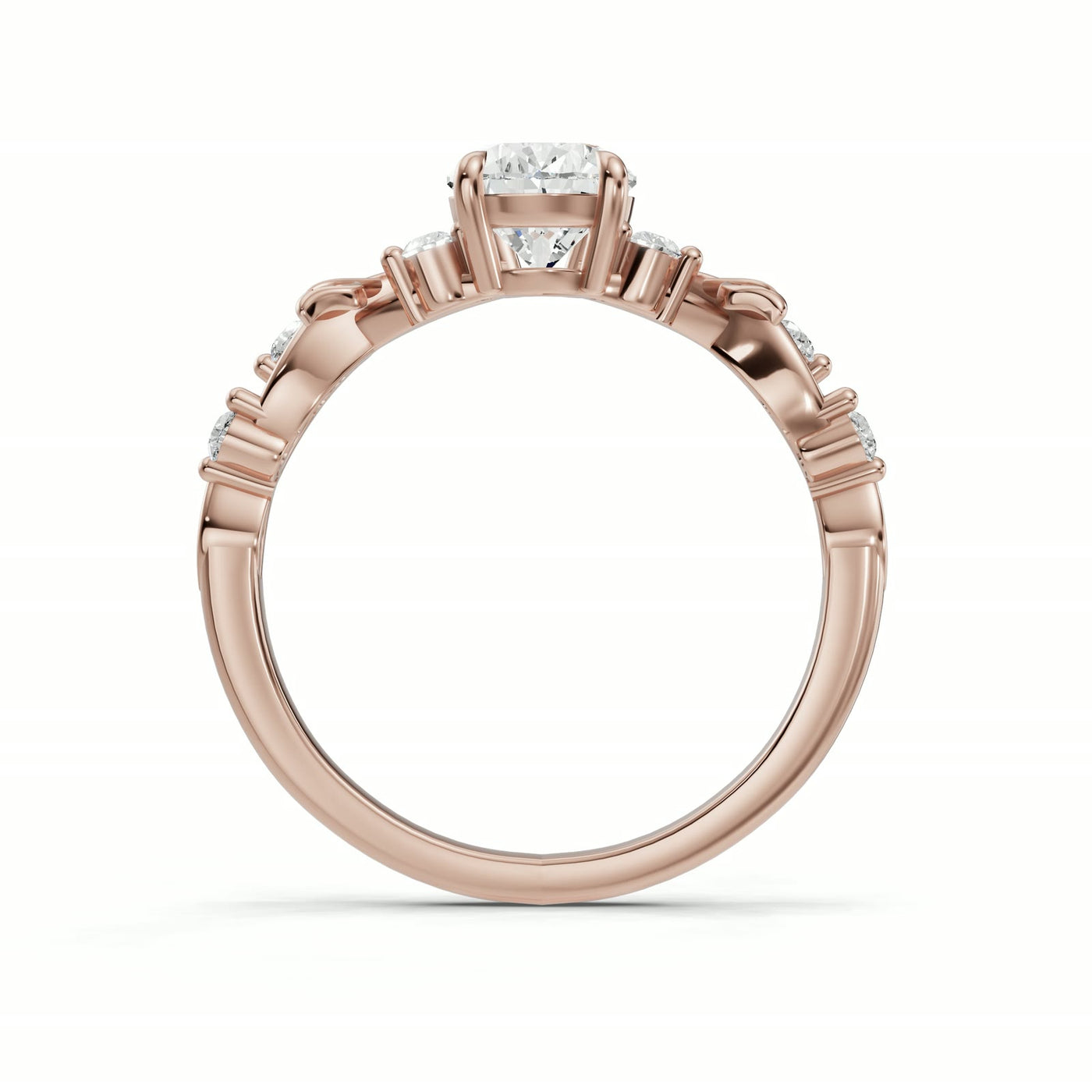 Rocío del Alba en oro rosa, perfil