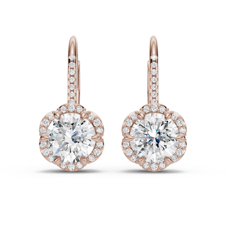 Aretes Cumbre de Amor - Oro Rosa